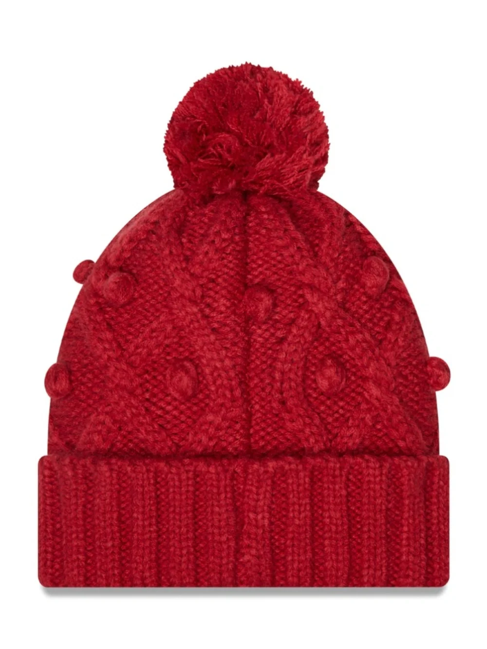Arizona Cardinals New Era Women's Toasty Cuffed Knit Hat Beanie with Pom Red